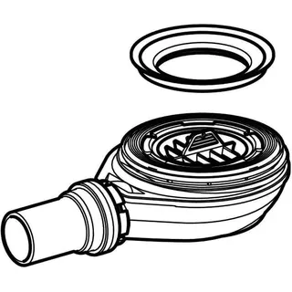 Geberit Duschwannenablauf für Setaplano Sperrwasserhöhe 30 mm d40 – Bild 3