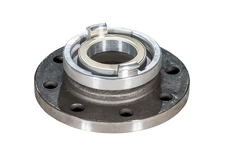 KSB Storz-Festkupplung mit Flansch DN 100/A110 PN 16 gebohrt, Alu/Stahl