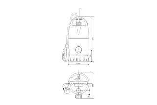 Grundfos Kellerentwässerungspumpe Unilift CC 9 A1, Nr. 96280970 – Bild 2