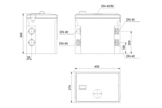 Grundfos Schmutzwassersammelbehälter Überflur LIFTAWAY C, Nr. 96003985 – Bild 2