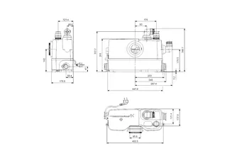 Grundfos Fäkalienhebeanlage Sololift2 WC-3, Nr. 97775315 – Bild 2