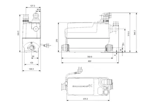 Grundfos Kleinhebeanlage Sololift2 C-3, Nr. 97775317 – Bild 2