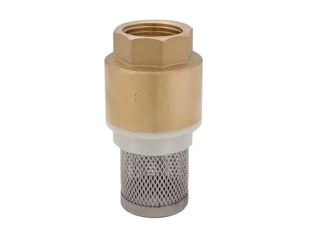 Fußventil mit Saugkorb aus MS, 1/2"