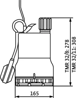 Wilo Tauchmotorpumpe Drain TMR 32/8 Nr.4145325, mit 3m-Kabel – Bild 3