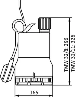 Wilo Tauchmotorpumpe Drain TMW 32/11-10M Nr.4058060, mit 10m-Kabel – Bild 3