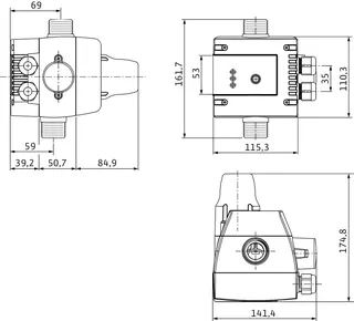 Wilo Fluidcontrol - 1 - EK, elektron. Steuer- und Kontrollsyst., 4190895 – Bild 2