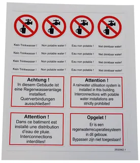 Wilo Beschriftungsset Regenwassernutzung Nr.2518362