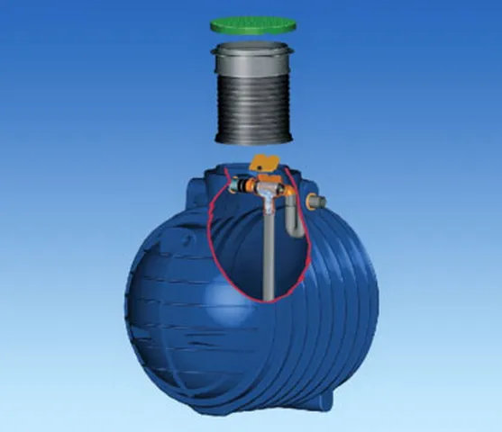 GEP PE-Kunststoffspeicher begehbar RSP 6500, 6500 l., Nr. 962239