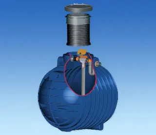 GEP PE-Kunststoffspeicher befahrbar RSP 3700, 3700 l., Nr. 962218