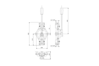 Grundfos Zubehör für Hebeanlagen Handmembranpumpe Rp1 1/2 – Bild 2
