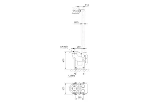 Grundfos Zubehör f.Schmutz-/Abwasserpum. Kupplungsfußkrümmer DN80/DN65 – Bild 2