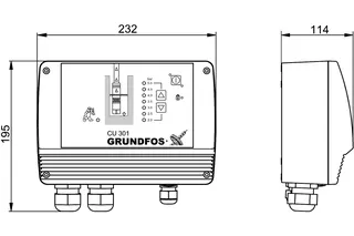 Grundfos Zubehör für Unterwasserpumpen CU301 Konstantdruckregelung Europa – Bild 2