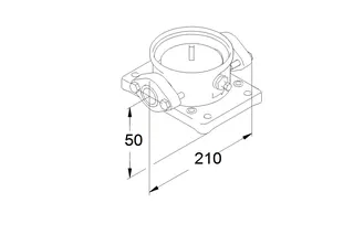 Grundfos Zubehör für vert. Kreiselpumpen Ovalflanschsatz Rp1 1/4 Grauguß