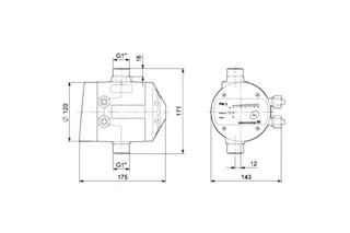 Grundfos Zubehör für Hauswasseranlagen Pressure Manager PM2 1,5-5,0bar 230V – Bild 2