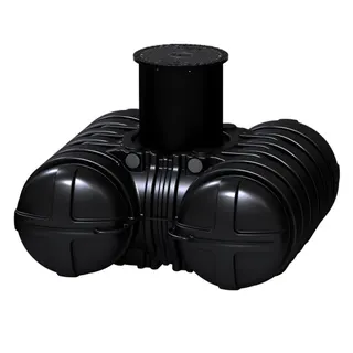 Roth Grundbehälter Twinbloc/3500 Liter inklusive Schacht und Deckel