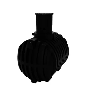 Roth Grundbehälter RW-Erdspeicher rund 4500 Liter/inkl.Schacht und Deckel