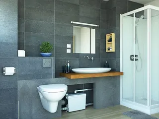 SFA Fäkalienhebeanlage SANIPACK PRO UP z. Anschl. an Hänge-WC,WT,Dusche,Bidet – Bild 2