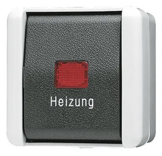 Heizung-Notschalter 230V 10AX Aufputz JUNG806HW