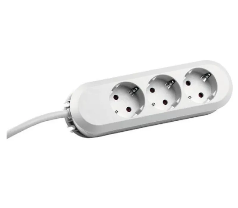 3-fach Steckdosenleiste weiß 1,5m Kabel