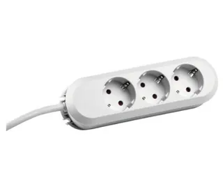 3-fach Steckdosenleiste weiß 1,5m Kabel