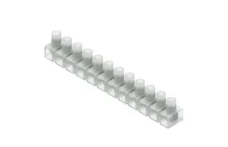 Elektro-PVC-Vierkant-Reihenklemme natur 2x4,0mm 12polig