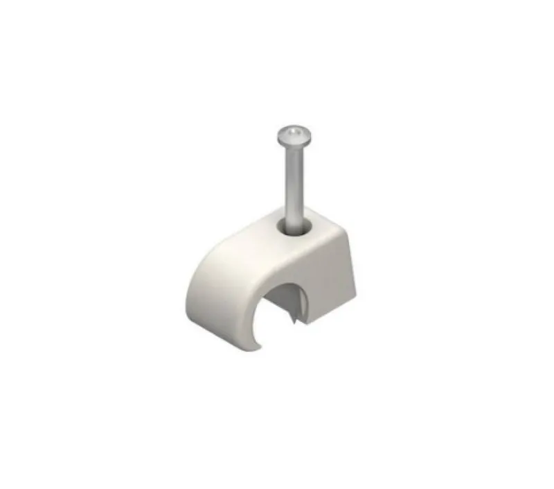 BI-Krallenschelle 7-11 mm mit Nagel 25 mm grau (Pack 100 Stück)