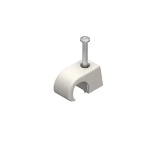 BI-Krallenschelle 7-11 mm mit Nagel 25 mm grau (Pack 100 Stück)