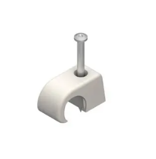 BI-Krallenschelle 7-11 mm mit Nagel 35 mm grau (Pack 100 Stück)