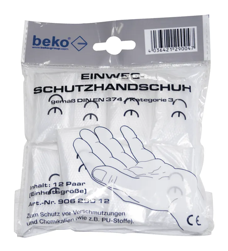 Beko Einweg-Schutzhandschuhe im 12er Pack, Nr. 90628012 (1 = 1 Pack)