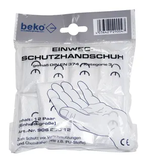 Beko Einweg-Schutzhandschuhe im 12er Pack, Nr. 90628012 (1 = 1 Pack)