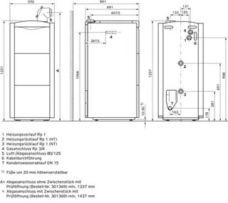Vaillant ecoVIT exclusiv VKK 476/4 Gas-Brennwertkessel 48,2 kW, E-Gas – Bild 3