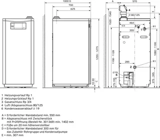 Vaillant ecoVIT VKK 486/5 Gas-Brennwertkessel 48 kW, E- u. LL-Gas – Bild 2
