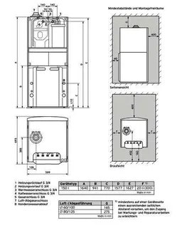 Vaillant ecoCOMPACT VSC 146/4-5 150 Kompaktgerät Brennwert 3-14 kW, E-Gas – Bild 4