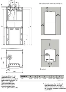 Vaillant ecoCOMPACT VCC 266/4-5 150 Kompaktgerät Brennwert 6-26 kW, E-Gas – Bild 3