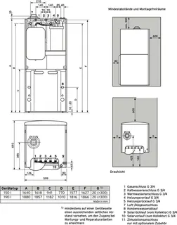 Vaillant auroCOMPACT VSC S 206/4-5 150 Kompaktgerät Brennwert 4-21 kW, E-Gas – Bild 3