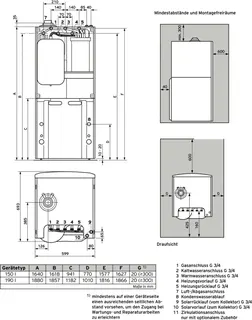 Vaillant auroCOMPACT VSC S 206/4-5 150 Kompaktgerät Brennwert 4-21 kW, LL-Gas – Bild 3