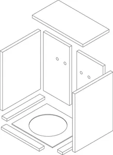 SIEGER Schamottesteingarnitur blueline 3