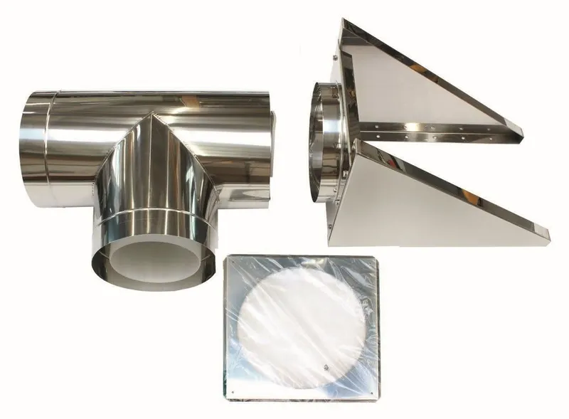 Vaillant Außenwandanschluss 250/350 mm für Fassadenverlegung konz. PP/Edelst.