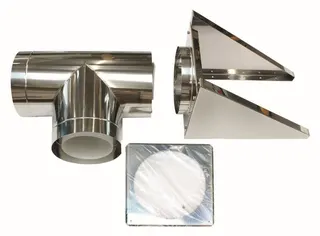 Vaillant Außenwandanschluss 250/350 mm für Fassadenverlegung konz. PP/Edelst.