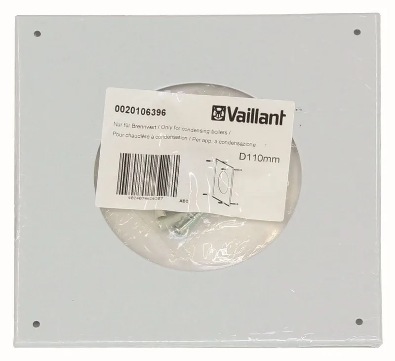 Wandrosette 110 mm Vaillant-weiß