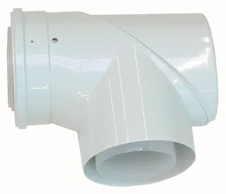 Vaillant Revisions-T-Stück(Bogen) 87 Gr konzentrisch PP inkl.Funktionsverschluss