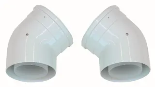 Vaillant Bogen 45 Grad 110/160 mm (2 St.) konzentrisch PP