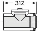 Vaillant Reinigungsöffnung 110/160 mm konzentrisch PP – Bild 2