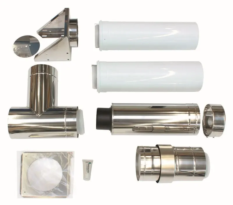 Vaillant Basis-Anschluss-Set 110/160 mm PP an der Fassade konz.