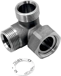 Wolf ET Winkel 3/4" Flx3/4"AGx3/4"AG für Systemtrennung, PG24, 2070415