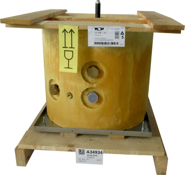 Wolf ET Pufferspeicher ohne Verkleidung für CPM-1-70, PG95, 2483883