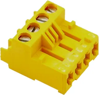 Wolf ET Stecker f.Abgasklappe 4-polig gelb, für CGU/CGG-2K, PG9, 2744607
