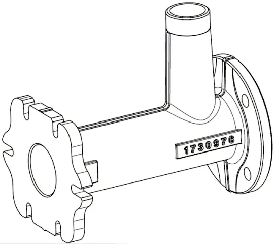 Wolf ET Anschlussrohr DN 80 400-620 für MGK-2, PG44, 173097699