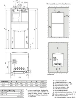 Vaillant auroCOMPACT VSC D 146/4-5 150 Kompaktgerät Brennwert 3-14 kW, E-Gas – Bild 2