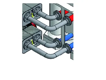 Remeha Bogenset mit Isolierung für Hydraulik-Set Gas 610 ECO PRO